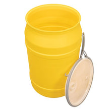 Load image into Gallery viewer, Yellow 55 Gal Poly Drum Metal Lever-Lock | Bung Holes | 1656MBG - 1656MBG - image 4