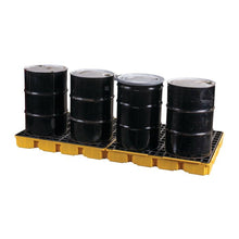 Load image into Gallery viewer, Yellow 8 Drum Modular Spill Platform With Drain | 1688D - 1688D - image 4