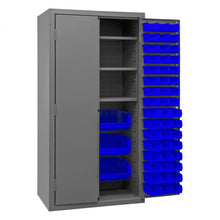 Load image into Gallery viewer, Durham Cabinet, 14 Gauge, 3 Shelves, 102 Blue Bins, 36 x 24 x 72 - image 4
