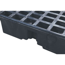 Load image into Gallery viewer, Black 6 Drum Modular Spill Containment Platform With Drain | 1686BD - 1686BD - image 4