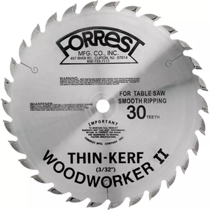 Grizzly Industrial Forrest H4746  - 10" X 5/8" 30T Atb Ripping Blade