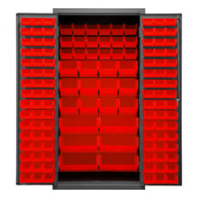 Load image into Gallery viewer, Durham Cabinet, 14 Gauge, 132 Red Bins, 36 x 24 x 72 - image 5