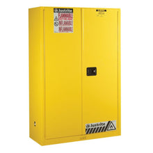 Load image into Gallery viewer, 45 Gal Yellow Flammable Safety Cabinet | 2 Self Close Doors | 894520 | Justrite - image 5