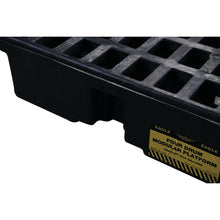 Load image into Gallery viewer, Black 4 Drum Modular Spill Containment Platform With Drain | 1635BD - 1635BD - image 5