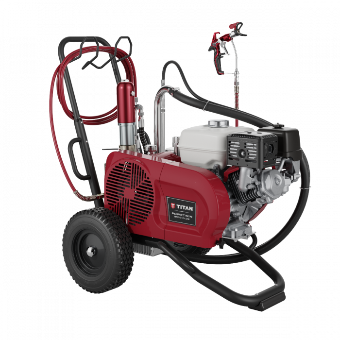 Titan PowrTwin 8900 Plus 3300 PSI @ 2.50 GPM Gas Powered Airless Paint Sprayer - Cart (For California customers only)