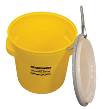 Load image into Gallery viewer, Yellow 20 Gal Salvage Plastic Drum | Metal Lever-Lock | 1654 - 1654 - image 5