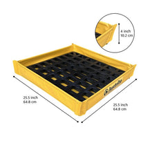 Load image into Gallery viewer, 25.5” x 25.5” x 4” Portable Utility Tray with Grate | 68Gallons | 28587 - 28587 - image 5
