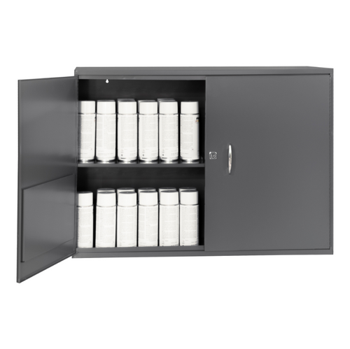 Durham 060-95-WSS Wall Mountable Aerosol Storage Cabinet, 2 Slotted Shelves, 33-3/4 X 11-7/8 X 23-7/8