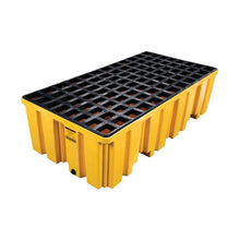 Load image into Gallery viewer, 2 Drum Pallet | Yellow Plastic, With Drain | 1620 | Eagle - image 6