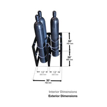 Load image into Gallery viewer, 4 Tank Gas Cylinder Rack | 2 Wide by 2 Deep | 35106 - 35106 - image 6