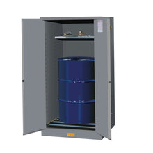 Load image into Gallery viewer, Gray 55 Gal Safety Cabinet With Drum Rollers | 2 Self-Close Doors | 896273 - 896273 - image 6
