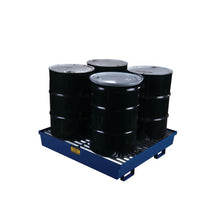 Load image into Gallery viewer, 4 Drum Spill Pallet | Blue Metal, Without Drain | 1640ST - 1640ST - image 6