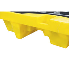 Load image into Gallery viewer, 4 Drum Spill Pallet | Yellow Plastic, Nesting | 1646 | Eagle - image 6