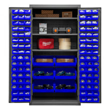 Load image into Gallery viewer, Durham Cabinet, 14 Gauge, 3 Shelves, 102 Blue Bins, 36 x 24 x 72 - image 7