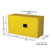 Load image into Gallery viewer, Blue 17 Gal Corrosives/Acids Safety Cabinet | 2 Self-Close Doors | 891722 - 891722 - image 7