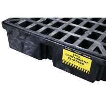 Load image into Gallery viewer, Black 1 Drum Modular Spill Containment Platform With Drain | 1633BD - 1633BD - image 7