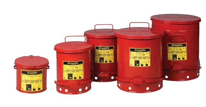 Justrite- Oily Waste Cans