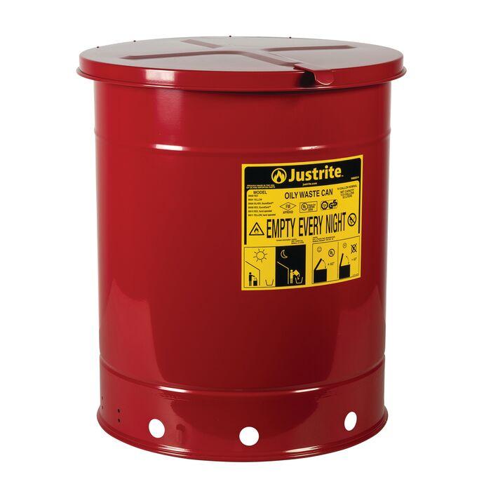 Justrite 09510 CAN, OWC W/HAND COVER, 14G, RD