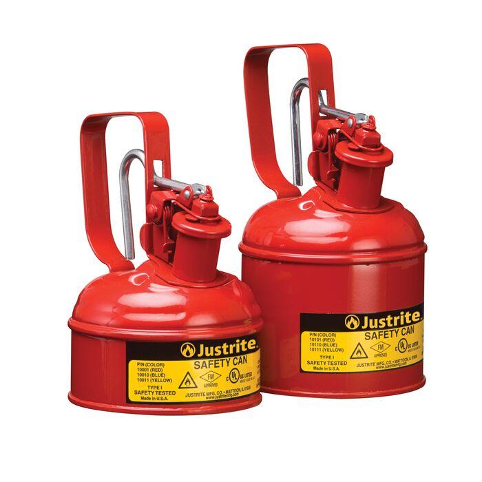 Justrite 10001 CAN, SAFETY, STEEL, 1PT, RED
