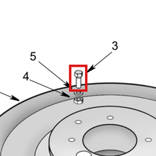 Load image into Gallery viewer, Graco 100022 SCREW, CAP, HEX HD - item 3 highlighted in the Graco 306345EN-W parts diagram