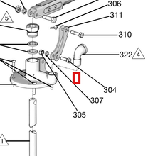Load image into Gallery viewer, Graco 100187 Nut - highlighted in parts diagram