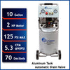 California Air Tools 10020ACAD Ultra Quiet & Oil Free Air Compressor w/ Auto Drain Valve