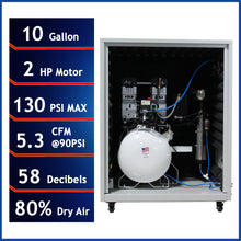 Load image into Gallery viewer, California Air Tools 10020DSPC  Ultra Quiet &amp; Oil Free Air Compressor