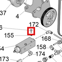 Load image into Gallery viewer, Graco 100270 SCREW CAP,HEX HD - item 156 highlighted in the Graco 3A3265EN-E parts diagram