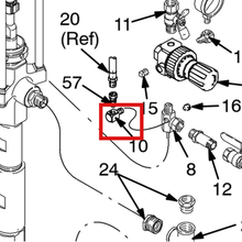 Load image into Gallery viewer, Graco 100464 SCREW - item 10 highlighted in the Graco 308027EN-ZAD parts diagram