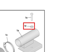 Load image into Gallery viewer, Graco 100527 Plain Washer - highlighted in parts diagram