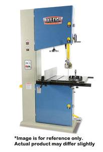 Baileigh Industrial - 5HP 220V 1Ph  22" Industrial Wood Working Vertical Bandsaw, 23" x 30" Table Size