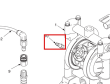 Load image into Gallery viewer, Graco 100896 Fitting, Bushing, Pipe - highlighted in parts diagram