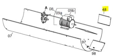 Veloci Heater Replacement Air Conveyor Fin - Blaze 300