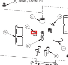 Load image into Gallery viewer, Binks 101-9421 MOTOR ROD SPLIT COLLAR -- Ref 14, Century Pump Manual 77-2940 EN [ English ]