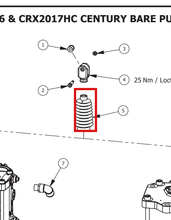 Load image into Gallery viewer, Binks 101-9444 BELLOWS -- Ref 5, Century Pump Manual 77-2940 EN [ English ]