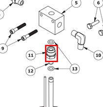 Load image into Gallery viewer, Binks 101-9468 UPPER TUBE ADAPTER -- Ref 11, Pump &amp; Flow Meter Manual 77-2945 [ English ]