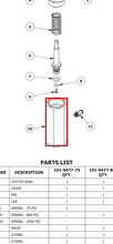 Load image into Gallery viewer, Binks 101-9478 RELIEF VALVE BODY -- Ref 10, Pump &amp; Flow Meter Manual 77-2945 [ English ]