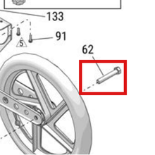 Load image into Gallery viewer, Graco 101147 SCREW, CAP, HEX HD - item 62 highlighted in the Graco X047328EN parts diagram
