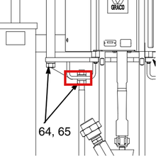 Load image into Gallery viewer, Graco 101535 NUT, HEX, 7/8 - item 65 highlighted in the Graco 310524EN-W parts diagram