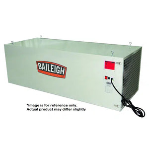 Baileigh Industrial - 3/4hp 110V 1Ph Air Filtration System w/ Remote 3-Stage, 1 Micron 2400CFM