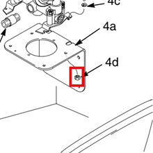 Load image into Gallery viewer, Graco 102025 NUT, HEX REGULAR - item 4D highlighted in the Graco 308719EN-G parts diagram