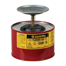 Load image into Gallery viewer, Justrite 10208 CAN, PLUNGER, STEEL, 2 QT, RED