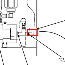 Load image into Gallery viewer, Graco 102397 Fluid Gauge, 3000 psi , 1/4 npt, back mount - item 23 highlighted in the Graco 310568EN-G parts diagram
