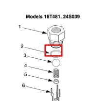 Load image into Gallery viewer, Graco 102595 Packing, O-ring - highlighted in parts diagram