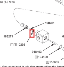 Load image into Gallery viewer, Graco 102921 Seal, Blk Vee,.375od X .125id - highlighted in parts diagram