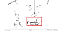 Load image into Gallery viewer, Binks 103-1603 PORTA-CART ASSEMBLY -- Ref 26, Century Ext Mix Gel Coat Manual 77-2941 [ English ]