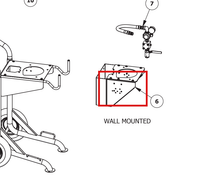 Load image into Gallery viewer, Binks 104095 WALL BRACKET ASSEMBLY -- Ref 6, MX3070 &amp; MX3560 Pump Manual 77-2960 EN [ English ]