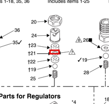 Load image into Gallery viewer, Graco 104338 Seal, Coupler - highlighted in parts diagram