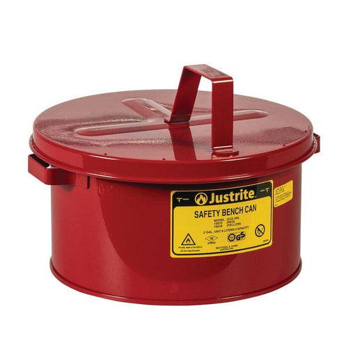 Justrite 10575 CAN, BENCH , STEEL, 2G, RED