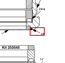 Load image into Gallery viewer, Graco 106258 Packing, O-ring - highlighted in parts diagram
